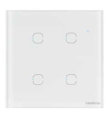 INTERRUPTOR ELETRICO SMART WIFI TOUCH BRANCO EWS 1004
